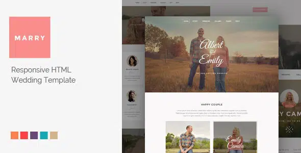 Marriage – Responsive Wedding Template