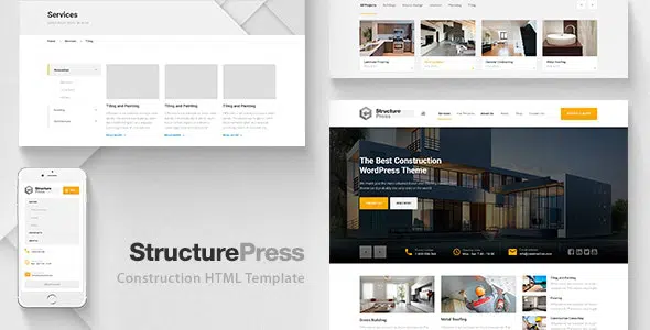 StructurePress – Construction, Building HTML Template