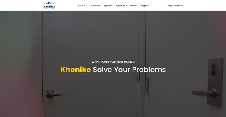 Khonike - Real Estate Bootstrap 4 Template