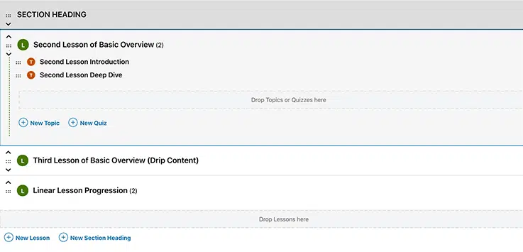Drag and Drop Interface