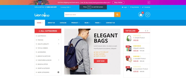Lion - eCommerce Shopify Theme