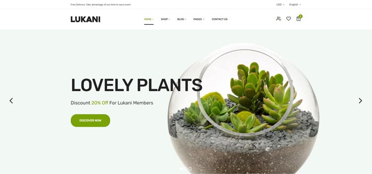 Lukani - Plant and Flower Shop eCommerce HTML Template