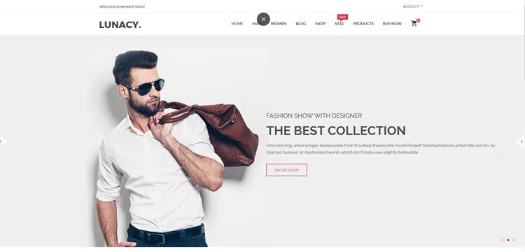 Lunacy - WooCommerce WordPress theme