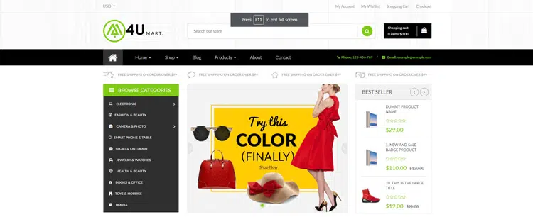 M4U - Multi Store Responsive Shopify Theme