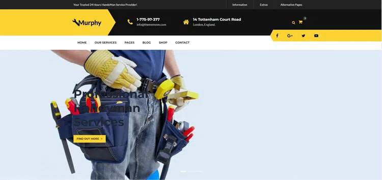 Murphy - Home Maintenance & Repair Service HTML Template