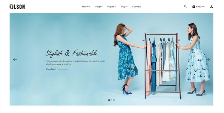Olson - Fashion Boutique eCommerce bootstrap template