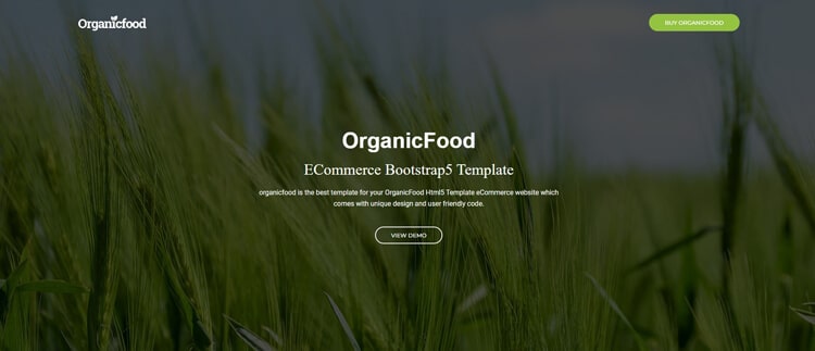 OrganicFood - Organic Food Shop HTML Template