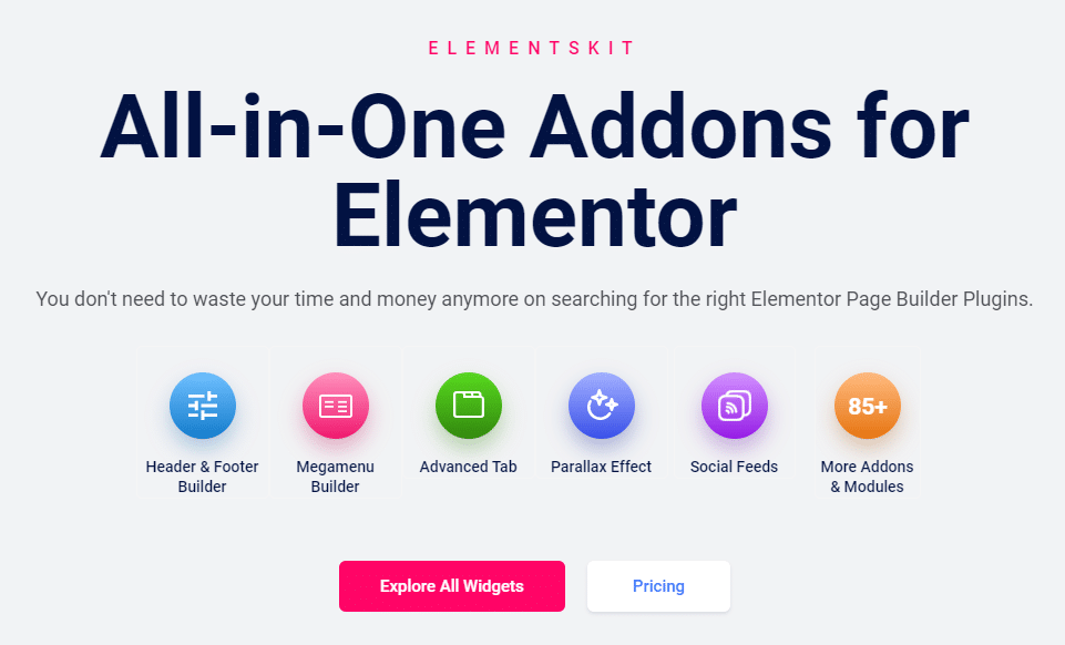 Overview of Elements Kit Elementor Addons