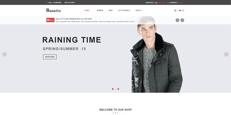 Rosette – Fashion Store HTML Template
