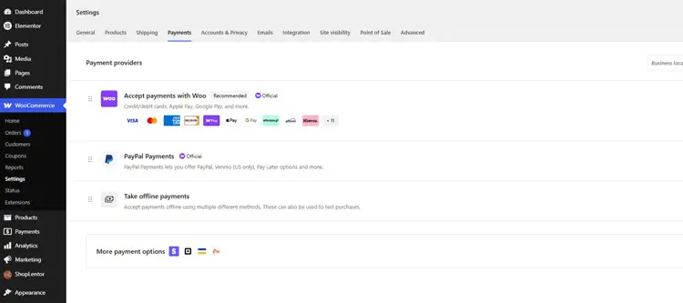 Add WooCommerce Payment