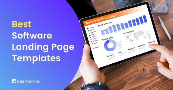 software landing page template