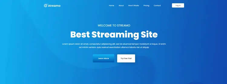 Streamo - Media Streaming Netflix Like Website Template
