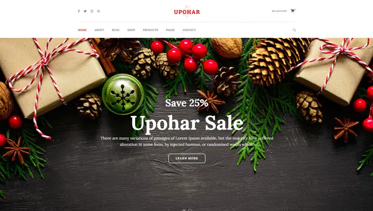 Upohar – Christmas WooCommerce WordPress Theme 