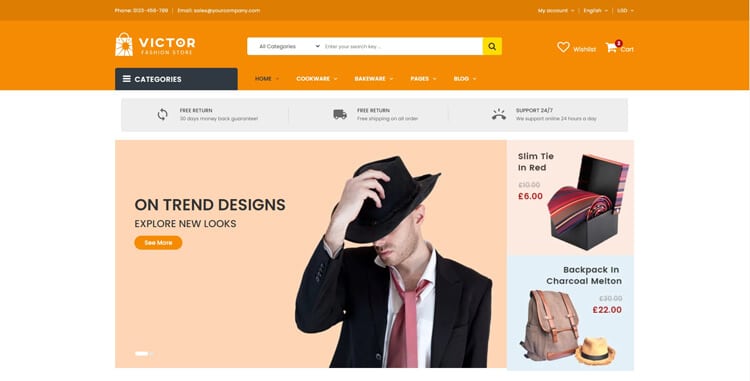 Victor – Fashion ECommerce Template