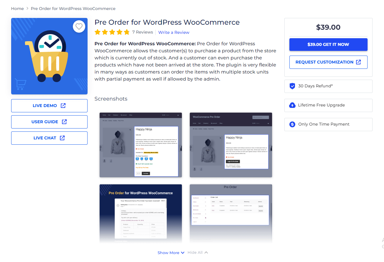 Pre Order for WordPress WooCommerce