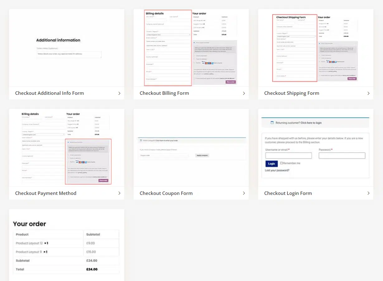 WooLentor - Checkout Page Widgets