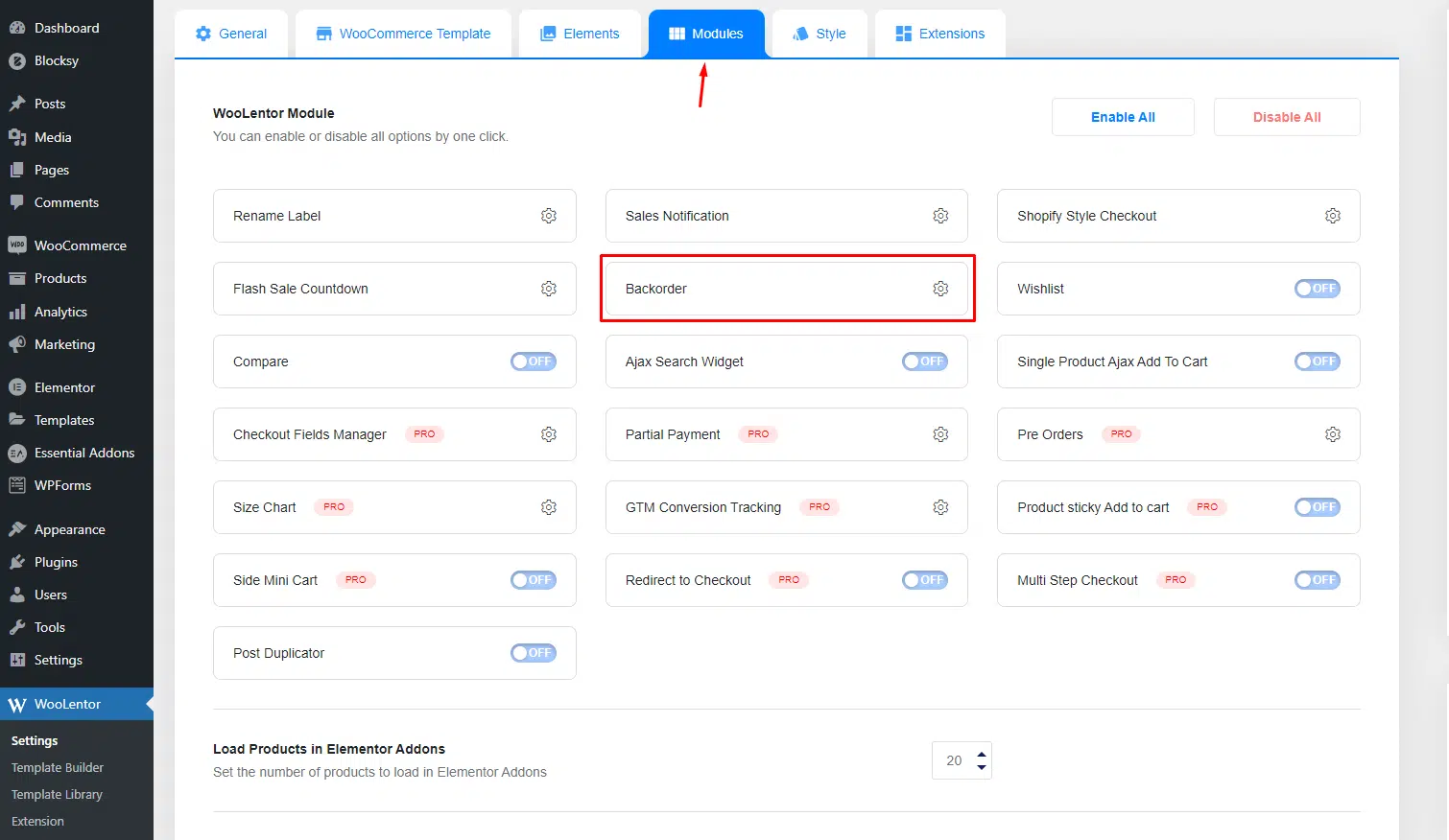Back-Order Module of WooLentor