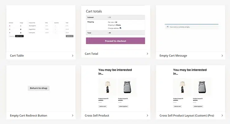 WooLentor - Cart Page Widgets