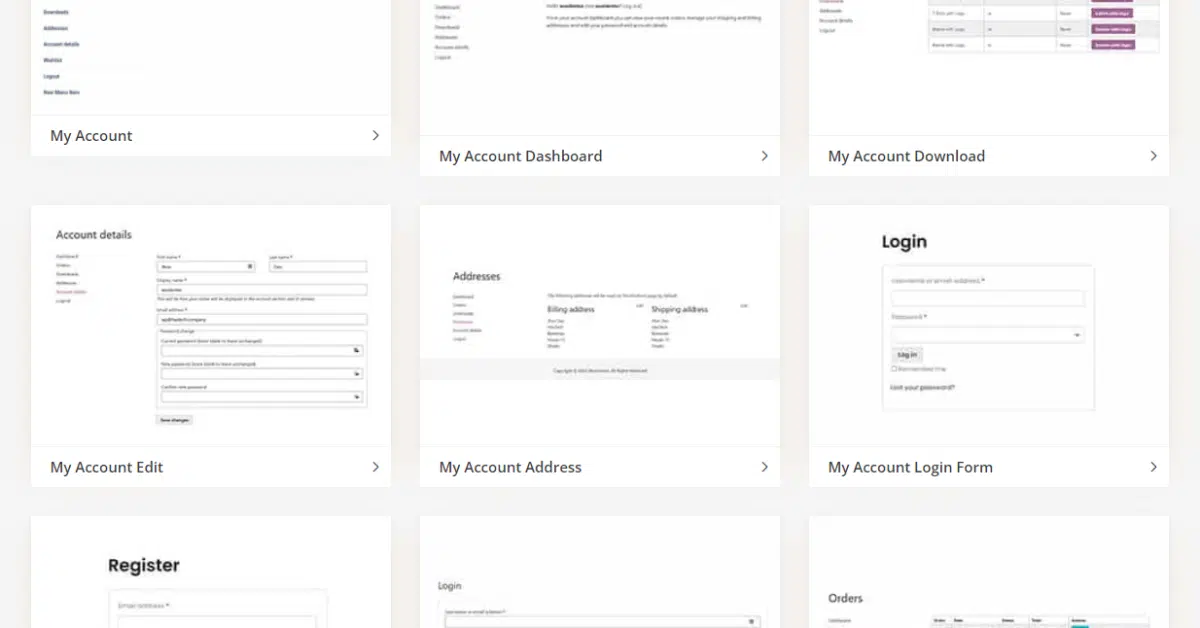 WooLentor - My Account Page Widgets