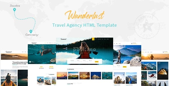 Wunderlust - Travel Tour HTML Template