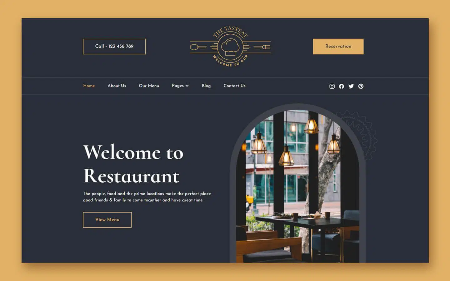 TasteEat - Restaurant Webflow template