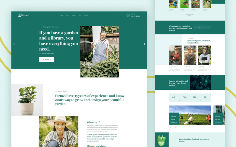 Farmzi - Agriculture Webflow Website Template