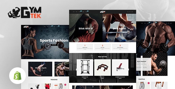 Gymtek - Sports Clothing & Fitness Equipment Shopify Theme