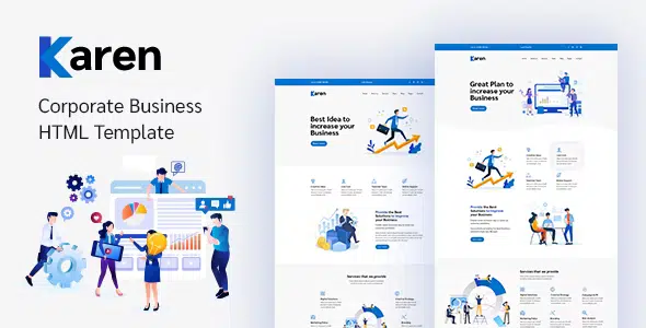 Karen – Corporate Business Bootstrap 4 Template