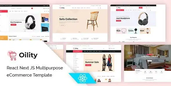 Oility - React Next JS Multipurpose eCommerce Template
