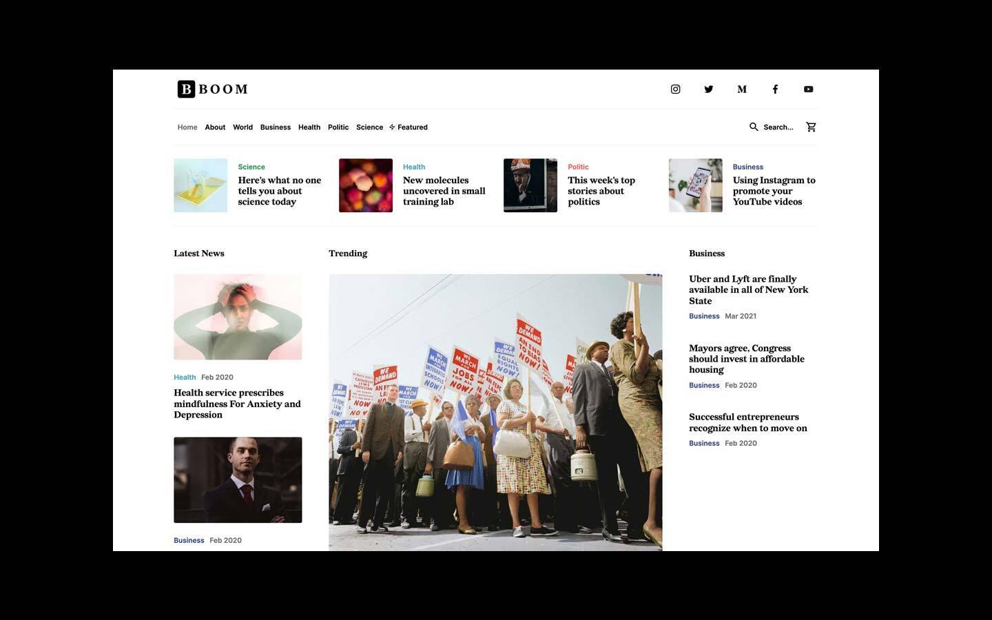 Boom - News Webflow Template