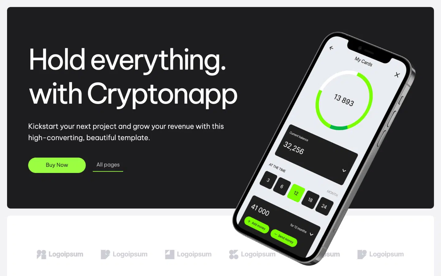 Cryptonapp - SaaS Webflow template