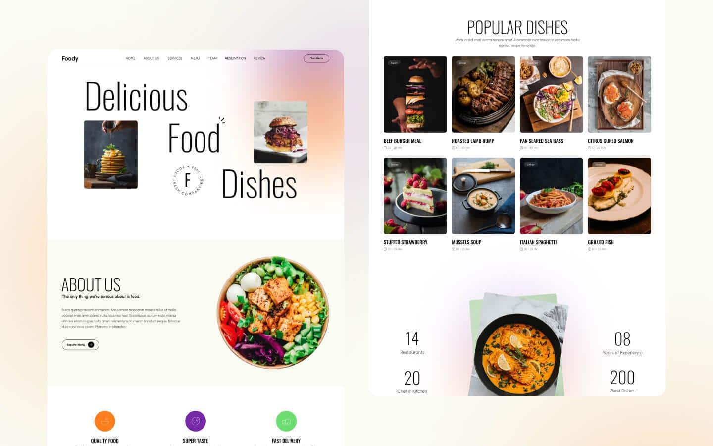 Foody - Restaurant Webflow template