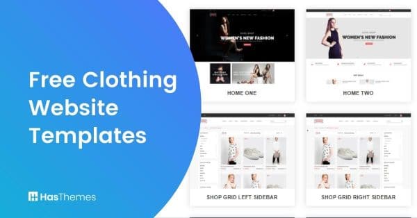 Free Clothing Website Templates