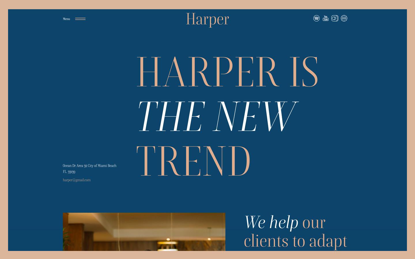 Harper - Portfolio Webflow Template