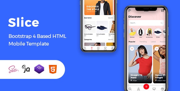 Slice - Mobile eCommerce HTML Template