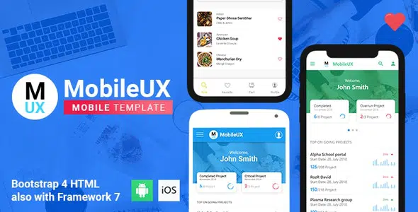 Mobileux | Multipurpose HTML Mobile App Template