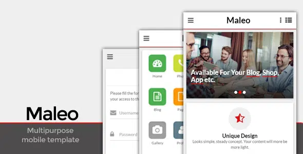 Maleo - Multipurpose Mobile Template