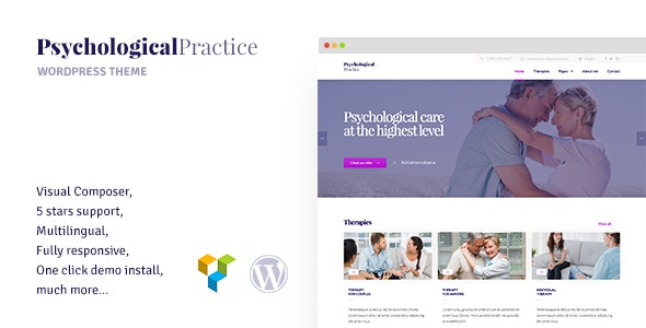Psychology - WordPress theme for Psychological Practice, Psychologist and Psychiatrist