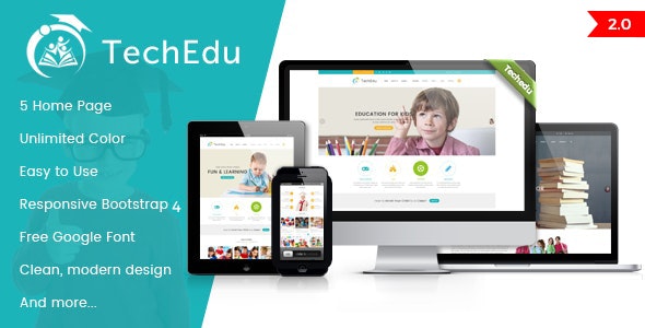 Techedu – Education Bootstrap Template