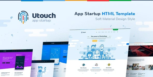 Utouch – HTML Template for IT Startup, Landing Page, Business, Education, Product, Events & Courses