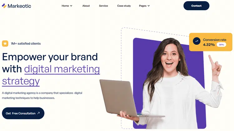 Markeotic - Marketing Website Template