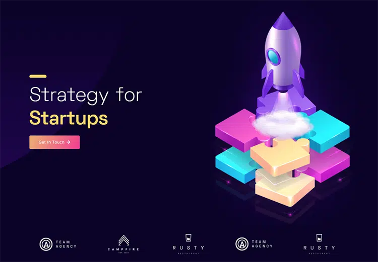 Elementor Business Template For Home page by Move Addons