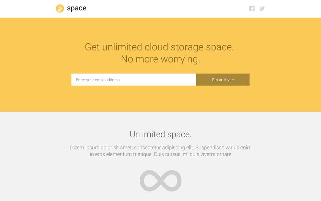 Space - App Website Template