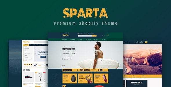Sparta - Sport Shop Shopify Theme