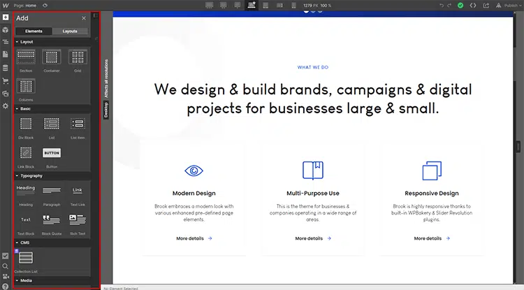 Visual Block Builder