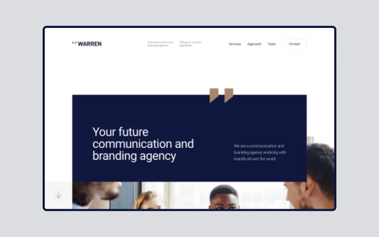 Warren - One Page Webflow template
