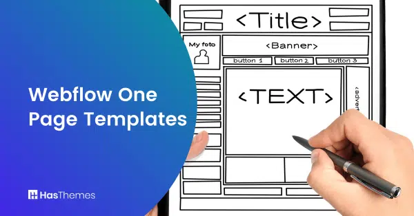 Webflow One Page Templates