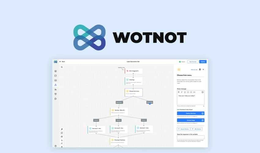 WotNot - No Code Chatbot Platform | Free Chatbot Platform