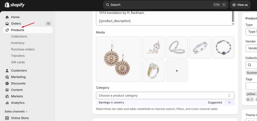 Add Your Jewelry Products