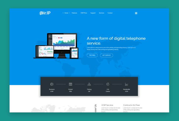 Airip - Voip Business HTML Template